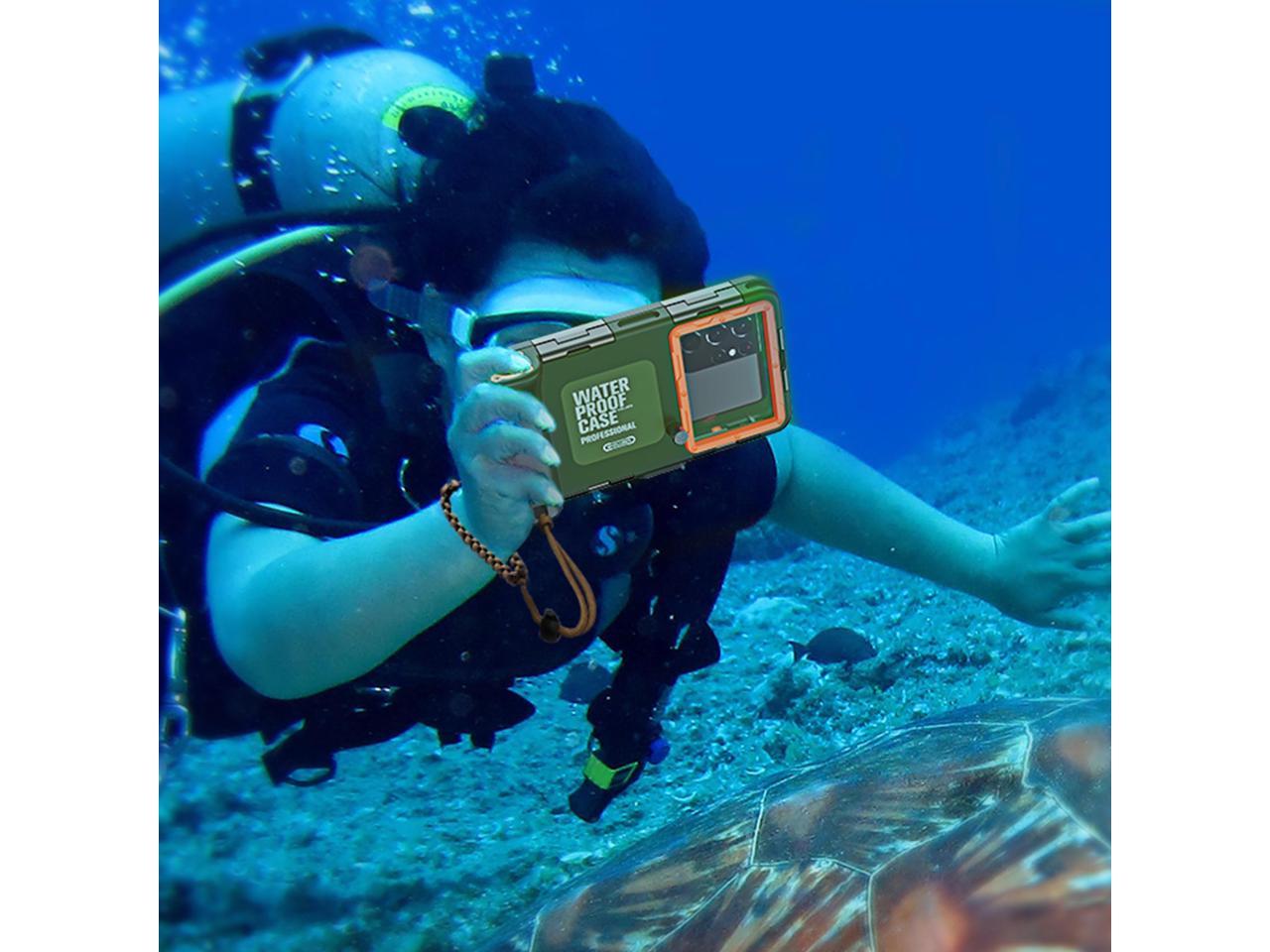 Universal Waterproof Phone Case for Snorkeling & Diving [50ft/15m] Underwater Photography Video Protection Case with Lanyard for iPhone 15/14/ 13/12/ 11/ Pro Max Samsung Galaxy LG Google