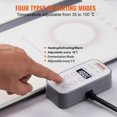 thumbnail image 3 of VEVOR Electric Warming Tray, 18.9" x 10.2" Portable Cold Rolled Sheet Heating Tray with Temperature Control (35-100℃), Perfect for Catering, House, Parties, Events, Entertaining and Holiday, White, 3 of 9