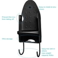 thumbnail image 5 of Colgador Para Tabla De Planchar Montaje En Pared Soporte Para Plancha Eléctrica Estante Para Tabla De Planchar Estante De Baño Para El Hogar - Negro-L308*W148*H106mm, 5 of 5