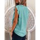 thumbnail image 1 of Blusa con cuello en V para mujer,Blusa de verano para mujer Camisa con cuello en V para mujer Blusa con mangas con volantes Lograr más, 1 of 4
