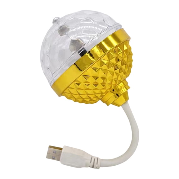 Portable Automatic Rotating Disco Light USB Powered Multicolor Crystal Projector