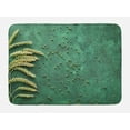 thumbnail image 1 of Natural Color Bath Mat, Agriculture Themed Photo with Wheat on Grunge Backdrop, Plush Bathroom Decor Mat with Non Slip Backing, 29.5" X 17.5", Jade Green Olive Green, by Ambesonne, 1 of 2