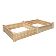 Outdoor Essentials Heirloom 4 ft. x 8 ft. Natural Cedar Raised Garden Bed (Tool Free)