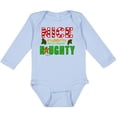 thumbnail image 3 of Inktastic Nice Until Proven Naughty with Holly and Gingerbread Man Boys or Girls Long Sleeve Baby Bodysuit, 3 of 5