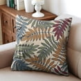 thumbnail image 3 of Set Of 4 Peach Skin Velvet Multicolored Leaves Tropical Botanical Throw Pillow Covers for Decorative Couch Pillows for Living Room,Boho Cute Outdoor Pillows Covers for Patio Garden20x20 Inches, 3 of 6