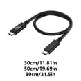 thumbnail image 5 of USB4.0 Cable 80Gbps USB C to USB C 240W Fast Charging Display Cable Support 4K, 5 of 8