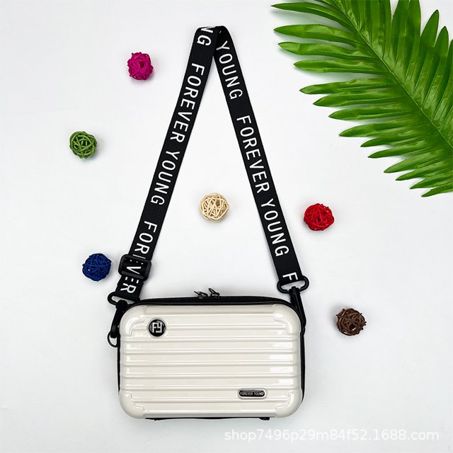 mini bolsa cuadrada bolsa de mensajero de 7 pulgadas bolsa de cosméticos de cáscara dura maleta de PC caja de almacenamiento bolsa de teléfono móvil blanco Zefei Wu 9024735081210
