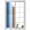 Blue, variant on Burnt Orange Gray Ombre Window Privacy Film, Vintage Farmhouse Wooden Static Cling UV Sun Blocking Heat Control Window Tint Day and Night, Non-Adhesive One Way Windows Privacy Cover 17.7''x78.7''