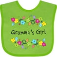 thumbnail image 3 of Inktastic Grammys Girl Bright Flowers Girls Baby Bib, 3 of 4