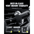 thumbnail image 6 of Bracketron AutoGrip Universal Vent Mount Car Phone Holder with Gravity Locking Design, One-Handed Place-to-Lock Operation, Fits Phones up to 3.75” Wide, Low-Profile Vent Mount, 3-Year Warranty, 6 of 12