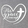 thumbnail image 5 of Wild Bobby His Grace Is Enough Heart Inspirational/Christian Men Premium Tri Blend Tee, Premium Heather, X-Large, 5 of 5