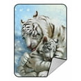 thumbnail image 1 of Manta de forro polar ABPHQTO White Tigers 145x200 cm, 1 of 1