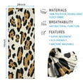 thumbnail image 2 of Beige and Black Of Leopard Print Hot Yoga Mat Towel Non Slip for Hot Yoga - Quick-Drying Yoga Mat Cover with 4 Corner Pockets with Travel Bag - Hot Yoga Towel Non Slip 70"x26", 2 of 6