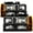 Black Housing, variant on AKKON - For 94-99 GMC Full Size Pickup Truck Suburban Sierra Headlights w/Corner + Bumper Signal Lamps 8pcs Set