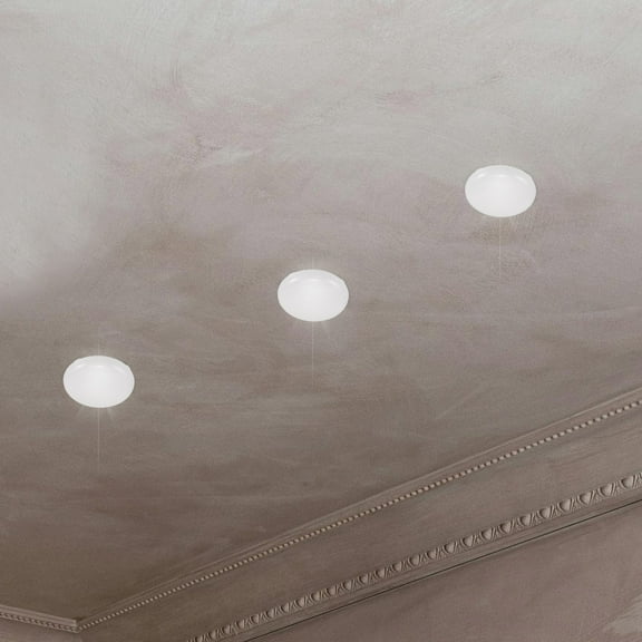 REOFLYUP 6pcs Round Electrical Box Cover Milky White Pc Light Diffusion For Offices Indoor Use