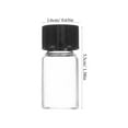 thumbnail image 3 of 10 pcs Clear Glass Vials Small Glass Vials Liquid Sample Glass Vials Leak-proof Glass Vials with Screw Caps, 3 of 5