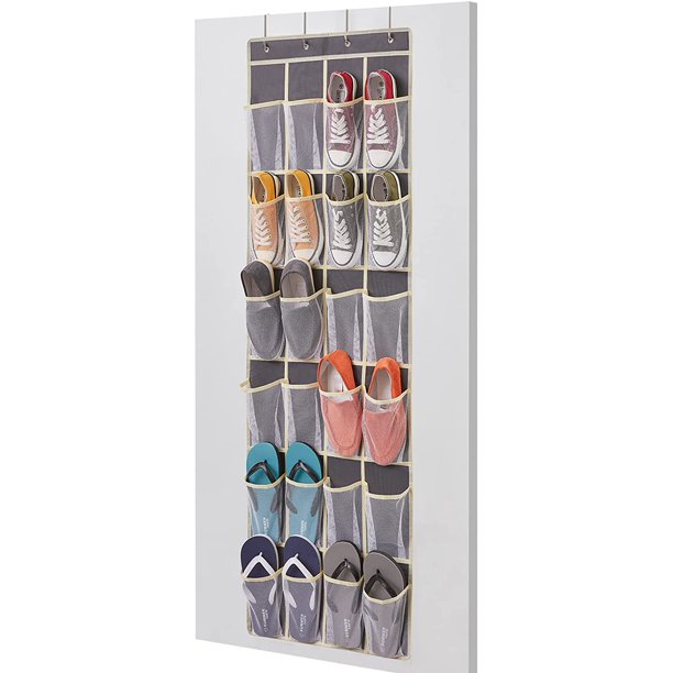 Lifewit over The Door Hanging Shoe Organizer 24 Mesh Pockets Hanging