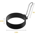 thumbnail image 3 of Stainless Steel Egg Rings Set,Round Non Stick Mold Metal Egg Cooker Rings For Cooking Tool Egg Maker Molds For Fried Egg McMuffin,Sandwiches,Egg Maker (2 Pack), 3 of 6