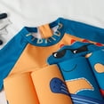 thumbnail image 4 of GYRATEDREAM Boy One Piece Swimsuit 2-6Y Buoyancy Toddler Kids Dinosaur Rashguard Flotation Bathing Suit, 4 of 7