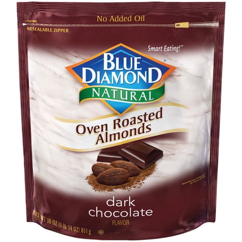 Blue Diamond Dark Chocolate Almonds, 30 oz by Generic