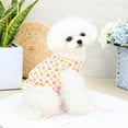 thumbnail image 5 of Puppy Clothes Lapel Neck Casual Wear - Love Heart Print Small Dog T-shirt Pet Clothing for Travel, 5 of 8