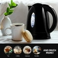 thumbnail image 4 of OVENTE Electric Kettle Hot Water Heater 1.7 Liter - BPA Free Fast Boiling Cordless Water Warmer - Auto Shut Off Instant Water Boiler for Coffee & Tea Pot - Black KP72B, 4 of 8