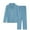 1-Light Blue, variant on Womens Pjs Sets 2 Piece Plus Size Loungewear with Pockets Long Sleeve Cotton Button down Shirts and Pant Solid Color Pajama Sleepwear Light Blue M-4XL