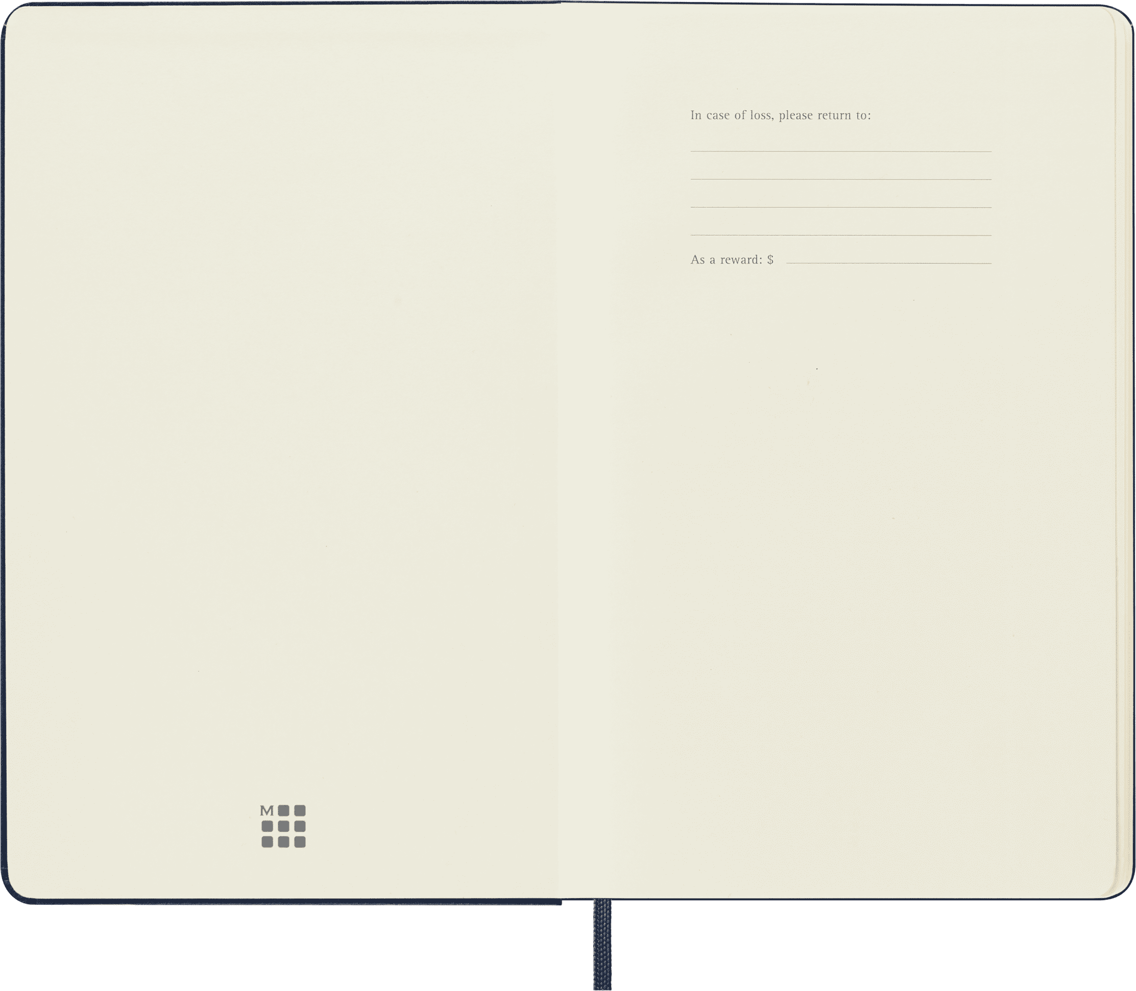 Moleskine Classic Notebook, Hard Cover, Large (5" x 8.25"), Plain, Sapphire Blue