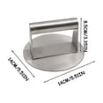 thumbnail image 4 of Boovnll Kitchen Gadgets, Steel Rectangular Lattice Meat Press Board with Wooden Handle Meat Press, Home and Kitchen, Kitchen, Kitchen Tools, 4 of 9