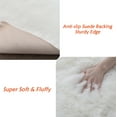thumbnail image 4 of Jingle bears 9x12 Rug White Fluffy Large Faux Fur Area Rug for Living Room Bedroom Fuzzy Shaggy Rug Rectangle, 4 of 7