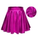 thumbnail image 5 of Falda metálica para mujer falda patinadora plisada acampanada transpirable con dobladillo fluido de cintura alta a la moda línea A para rendimiento ANGGREK Otros, 5 of 5