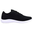 thumbnail image 6 of NEWMAL Women's Walking Shoes Comfy Casual Knit Sneaker （8 BLACK WHITEK）, 6 of 7