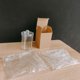 thumbnail image 1 of Caja de almacenamiento de algodón cosmético, caja de algodón transparente para desmaquillar, caja de algodón con apertura lateral y tapa, caja de acabado, cubo de almacenamiento, 1 of 4