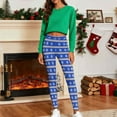 thumbnail image 4 of Gamivast Christmas Leggings for Women High Waist Striped Stretchy Funny Xmas Pants Holiday Pull on Workout Running Gym Leggings Party Full Length Loungewear Running Outfit, 4 of 6