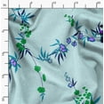 thumbnail image 2 of Soimoi Green Fabric - By the Yard - 56 Inch Wide - Leaves & Flower Floral Print Fabric - Nature - inspired and Graceful Designs for Fashion and Home Printed Fabric, 2 of 6