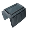 thumbnail image 1 of Bewildely El práctico organizador gris del reposabrazos del sofá para un fácil acceso a los elementos esenciales protege la bolsa colgante de Decoración del hogar gris, 1 of 6