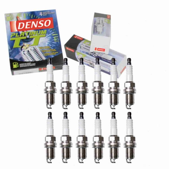 12 pc DENSO Platinum TT Spark Plugs compatible with Mercedes-Benz C320 3.2L V6 2001-2005