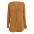 thumbnail image 3 of Women's Solid Color V Neck Fashion Loose Cardigan With Long Sleeves Stylish Mid Length Top Womens Hooded Open Front Cardigan Sweaters for Women plus Size 4x Women's Oversized Cardigan Fall Cardigans, 3 of 4