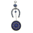 thumbnail image 3 of Swadeshi Desire Horseshoe with Mandala Evil Eye Hanging for Home Entrance, Car Mirror, House Door Decoration, Horseshoe with Elephant Nazar Battu for Home Protection, 3 of 4