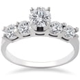 thumbnail image 1 of 1ct Diamond Engagement Ring Five Stone 14k White Gold, 1 of 4