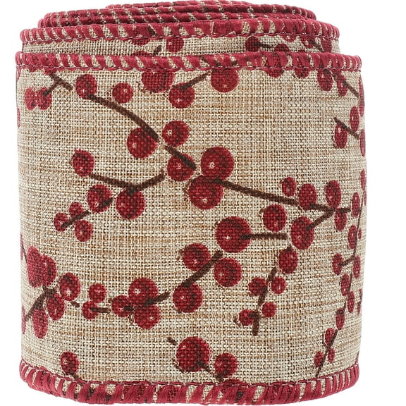 Christmas Decorations Burlap Ribbon Party Colorful