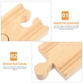 thumbnail image 4 of Adaptadores de accesorios para vías de tren, 8 piezas, juego de madera, juguetes, juguetes creativos, fáciles de limpiar, ferrocarril, 4 of 6