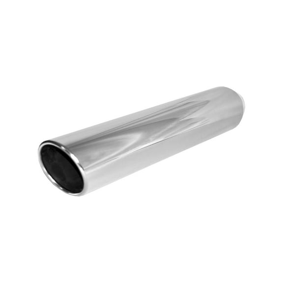 Brand New Polished Stainless Rolled Angle Cut Exhaust Tip 3" IN 4" Out 18" L