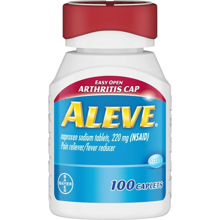 Aleve Easy Open Arthritis Cap Pain Reliever/Fever Reducer Naproxen Sodium Caplets, 220 mg, 100