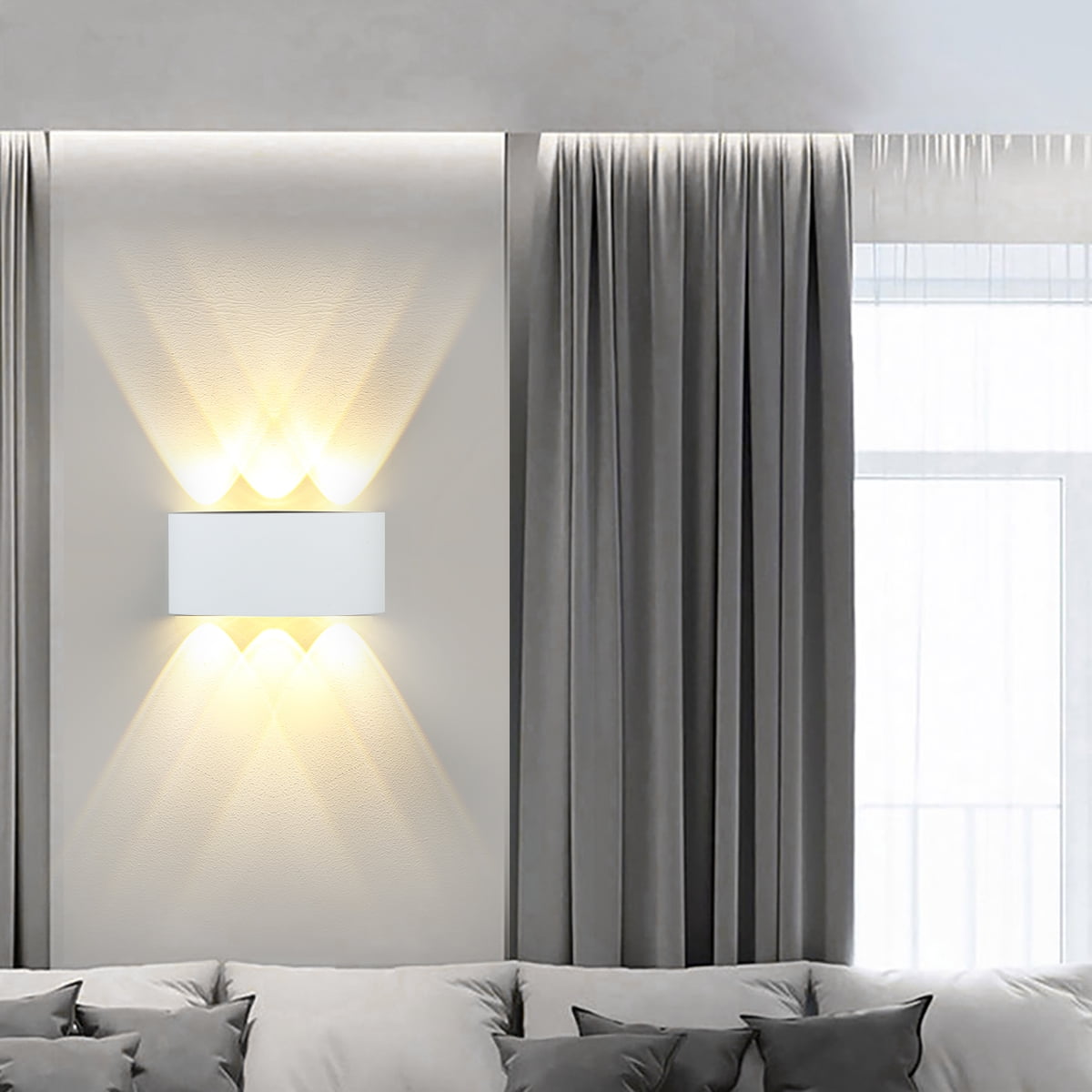 Grey Clear K9 Crystal Wall Light Lamp For Bedroom Aisle Hallway Dinning Room Bar 