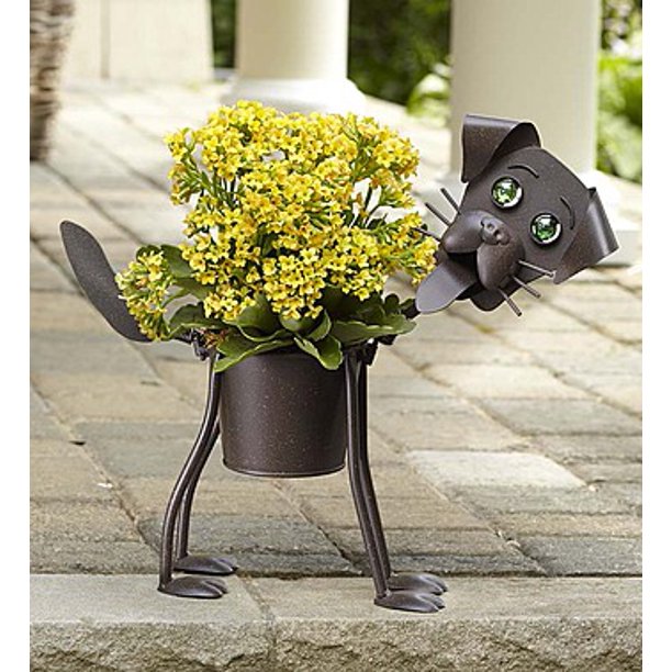 1800Flowers My Pet Plant Dog Planter with Yellow Kalanchoe 1800Flowers My Pet Plant Dog Planter with Yellow Kalanchoe