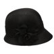 thumbnail image 2 of Sombrero Cloche Gatsby de Lino para Mujer con Banda de Encaje y Flor, 2 of 3
