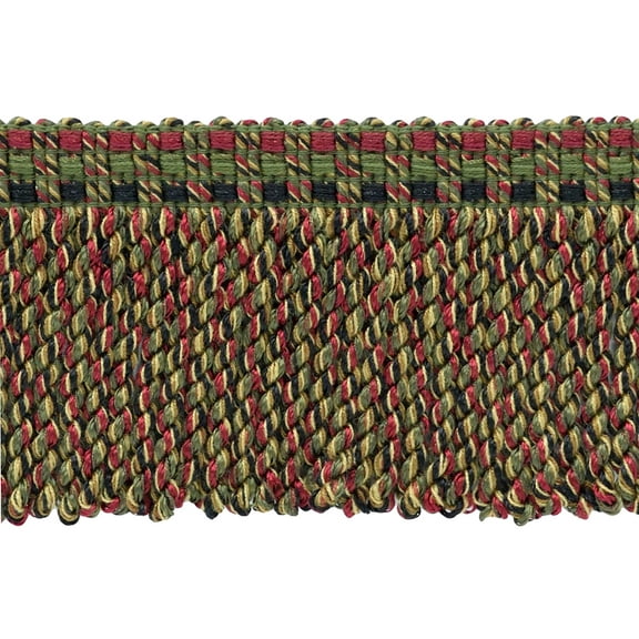 3" (7.5cm) Veranda Collection Fancy Knitted Bullion Fringe Trim # BFV3,, Brandywine Beige #VNT19 (Golden Beige, Wine Red, Olive Green) Sold By The Yard (36"/3 ft/0.9m)