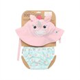 thumbnail image 2 of ZOOCCHINI - Baby Swim Diaper + Sun Hat Set, 2 of 5