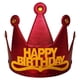 thumbnail image 2 of Diadema de tela brillante con forma de diamante, accesorio para disfraz, vestido de tarta, sombrero de cumpleaños, corona para niños y adultos, corona dorada, 2 of 2